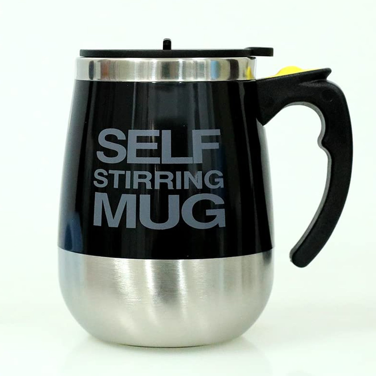 Self Stirring Mug With Lid used in all kinds of household and official places for serving drinks, coffee, any types of beverages etc. (1 Pc / 400 ML) Self Stirring Mug With Lid used in all kinds of household and official places for serving drinks, coffee, any types of beverages etc. (1 Pc / 400 ML)